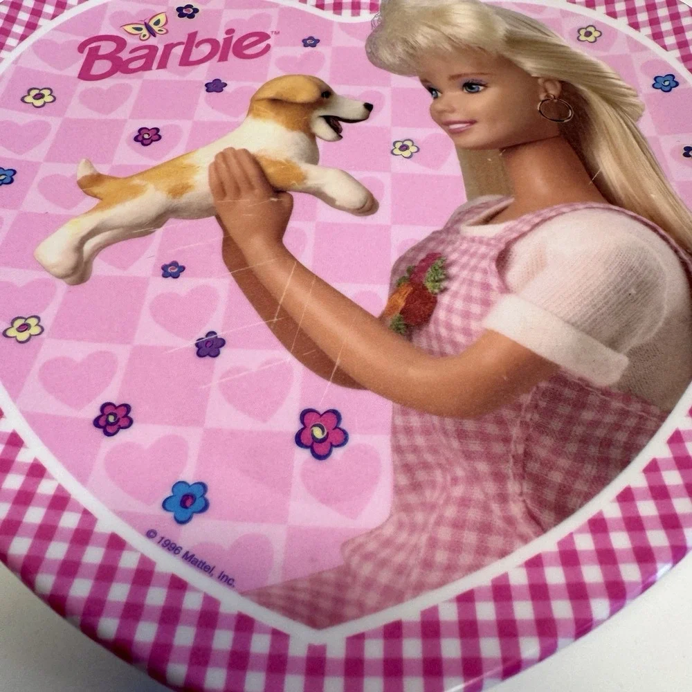 1990s Barbie & Puppy Plate & Bowl Set Zak Designs Melamine Kids Dinnerware‎